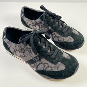 Coach Kelson Outline Signature Suede Sneakers Women’s Size 7B